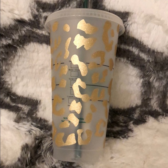 Starbucks Beautiful cheetah print custom cup - Picture 10 of 16
